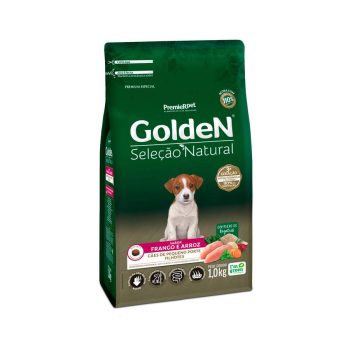 Ração Golden Seleção Natural para Cães Filhotes de Raças Pequenas Mini Bits