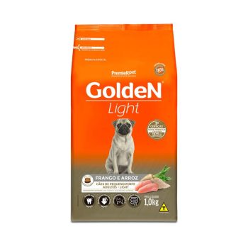Ração para Cães Adultos Raças Pequenas Golden Fórmula Light Frango e Arroz