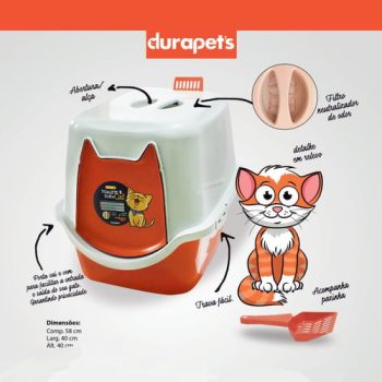 Banheiro DuraPets Toalete para Gatos