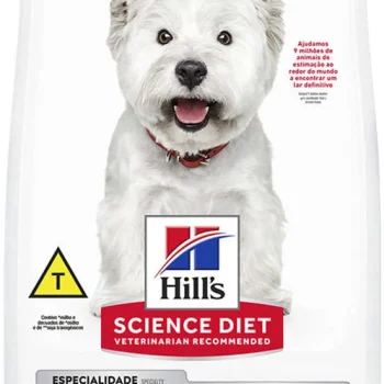 Kit com 02 Pacotes de Ração Seca Hill's Pedaços Pequenos Pele Sensível para Cães Adultos 2,4Kg Cada