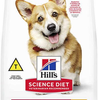 Kit com 02 Pacotes de Ração Seca Hill's Science Diet Pedaços Pequenos para Cães Adultos 2.4Kg Cada