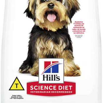 Kit com 02 Pacotes de Ração Seca Hill's Science Diet para Cães Adultos Raças Minis e Pequenas 2.4Kg Cada