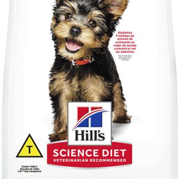 Kit com 02 Pacotes de Ração Seca Hill's Science Diet para Cães Filhotes Raças Minis e Pequenas 2.4Kg Cada